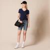 image:imageAmazon Essentials Womens RegularFit ShortSleeve TShirt Crewneck and VNeck Options MultipacksDark GreenNavy