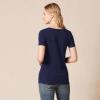 image:imageAmazon Essentials Womens RegularFit ShortSleeve TShirt Crewneck and VNeck Options MultipacksDark GreenNavy