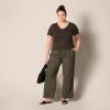 image:imageAmazon Essentials Womens RegularFit ShortSleeve TShirt Crewneck and VNeck Options MultipacksEspressoWhite