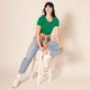 image:imageAmazon Essentials Womens RegularFit ShortSleeve TShirt Crewneck and VNeck Options MultipacksGreenLight Pink
