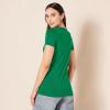 image:imageAmazon Essentials Womens RegularFit ShortSleeve TShirt Crewneck and VNeck Options MultipacksGreenLight Pink