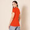 image:imageAmazon Essentials Womens RegularFit ShortSleeve TShirt Crewneck and VNeck Options MultipacksLavenderTomato Red