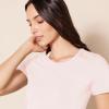 image:imageAmazon Essentials Womens RegularFit ShortSleeve TShirt Crewneck and VNeck Options MultipacksLight Grey HeatherLight Pink