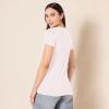 image:imageAmazon Essentials Womens RegularFit ShortSleeve TShirt Crewneck and VNeck Options MultipacksLight Grey HeatherLight Pink