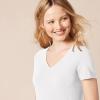 image:imageAmazon Essentials Womens RegularFit ShortSleeve TShirt Crewneck and VNeck Options MultipacksLight Grey HeatherWhite