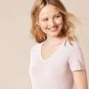 image:imageAmazon Essentials Womens RegularFit ShortSleeve TShirt Crewneck and VNeck Options MultipacksLight PinkLight Grey Heather