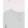 image:imageAmazon Essentials Womens RegularFit ShortSleeve TShirt Crewneck and VNeck Options MultipacksLight PinkLight Grey Heather