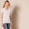 image:imageAmazon Essentials Womens RegularFit ShortSleeve TShirt Crewneck and VNeck Options MultipacksLight PinkLight Grey Heather