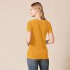 image:imageAmazon Essentials Womens RegularFit ShortSleeve TShirt Crewneck and VNeck Options MultipacksLight YellowGolden Yellow