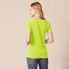 image:imageAmazon Essentials Womens RegularFit ShortSleeve TShirt Crewneck and VNeck Options MultipacksLime GreenWhite