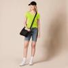 image:imageAmazon Essentials Womens RegularFit ShortSleeve TShirt Crewneck and VNeck Options MultipacksLime GreenWhite