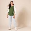 image:imageAmazon Essentials Womens RegularFit ShortSleeve TShirt Crewneck and VNeck Options MultipacksMilitary GreenMint Green