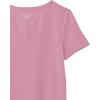 image:imageAmazon Essentials Womens RegularFit ShortSleeve TShirt Crewneck and VNeck Options MultipacksNavyLight Pink