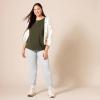 image:imageAmazon Essentials Womens RegularFit ShortSleeve TShirt Crewneck and VNeck Options MultipacksOatmeal HeatherOlive