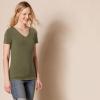 image:imageAmazon Essentials Womens RegularFit ShortSleeve TShirt Crewneck and VNeck Options MultipacksOliveOatmeal Heather