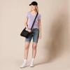 image:imageAmazon Essentials Womens RegularFit ShortSleeve TShirt Crewneck and VNeck Options MultipacksPastel LilacWhite