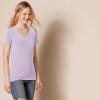 image:imageAmazon Essentials Womens RegularFit ShortSleeve TShirt Crewneck and VNeck Options MultipacksPastel LilacWhite