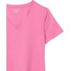 image:imageAmazon Essentials Womens RegularFit ShortSleeve TShirt Crewneck and VNeck Options MultipacksPinkNavy