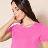 image:imageAmazon Essentials Womens RegularFit ShortSleeve TShirt Crewneck and VNeck Options MultipacksPinkWhite Hearts