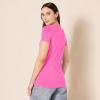 image:imageAmazon Essentials Womens RegularFit ShortSleeve TShirt Crewneck and VNeck Options MultipacksPinkWhite Hearts