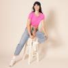 image:imageAmazon Essentials Womens RegularFit ShortSleeve TShirt Crewneck and VNeck Options MultipacksPinkWhite Hearts