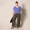 image:imageAmazon Essentials Womens RegularFit ShortSleeve TShirt Crewneck and VNeck Options MultipacksPurple BlueWhite