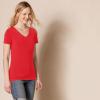 image:imageAmazon Essentials Womens RegularFit ShortSleeve TShirt Crewneck and VNeck Options MultipacksRedWhite