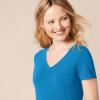 image:imageAmazon Essentials Womens RegularFit ShortSleeve TShirt Crewneck and VNeck Options MultipacksTerracottaBlue