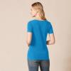 image:imageAmazon Essentials Womens RegularFit ShortSleeve TShirt Crewneck and VNeck Options MultipacksTerracottaBlue