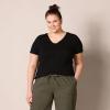 image:imageAmazon Essentials Womens RegularFit ShortSleeve TShirt Crewneck and VNeck Options MultipacksWhiteCharcoal HeatherNavy