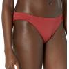 image:imageAmazon Essentials Womens Ruched Full Coverage Bikini BottomBrick Red