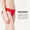 image:imageAmazon Essentials Womens Ruched Full Coverage Bikini BottomBright Poppy Red