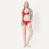 image:imageAmazon Essentials Womens Ruched Full Coverage Bikini BottomBright Poppy Red