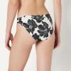 image:imageAmazon Essentials Womens Ruched Full Coverage Bikini BottomCream Black Floral