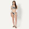 image:imageAmazon Essentials Womens Ruched Full Coverage Bikini BottomCream Black Floral