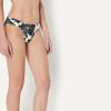 image:imageAmazon Essentials Womens Ruched Full Coverage Bikini BottomCream Black Floral