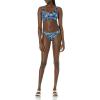 image:imageAmazon Essentials Womens Ruched Full Coverage Bikini BottomDeep Blue Paisley