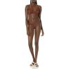 image:imageAmazon Essentials Womens Ruched Full Coverage Bikini BottomDeep Brown
