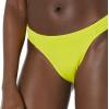 image:imageAmazon Essentials Womens Ruched Full Coverage Bikini BottomLime Green