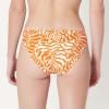 image:imageAmazon Essentials Womens Ruched Full Coverage Bikini BottomRust Orange Abstract Palms