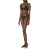image:imageAmazon Essentials Womens Ruched Full Coverage Bikini BottomWashed Black