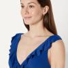 image:imageAmazon Essentials Womens Ruffle VNeck OnePiece SwimsuitDeep Blue
