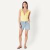 image:imageAmazon Essentials Womens Ruffle VNeck OnePiece SwimsuitLight Yellow