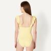image:imageAmazon Essentials Womens Ruffle VNeck OnePiece SwimsuitLight Yellow