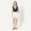 image:imageAmazon Essentials Womens Ruffle VNeck OnePiece SwimsuitNavy