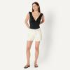 image:imageAmazon Essentials Womens Ruffle VNeck OnePiece SwimsuitWashed Black