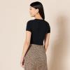 image:imageAmazon Essentials Womens Short Sleeve Stretch Cotton Jersey SlimFit TShirt Bodysuit Pack of 2BlackBrown