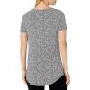 image:imageAmazon Essentials Womens ShortSleeve Scoopneck Tunic Tops Pack of 2Black TulipsBright Pink