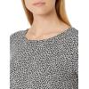 image:imageAmazon Essentials Womens ShortSleeve Scoopneck Tunic Tops Pack of 2Black TulipsBright Pink