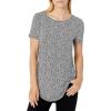 image:imageAmazon Essentials Womens ShortSleeve Scoopneck Tunic Tops Pack of 2Black TulipsBright Pink